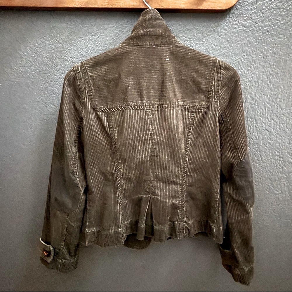 🕊️ LOFT Dark Olive Gray Corduroy Petites Blazer - Picture 8 of 16